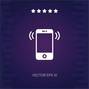 Smartphone vector icon Stock Illustration