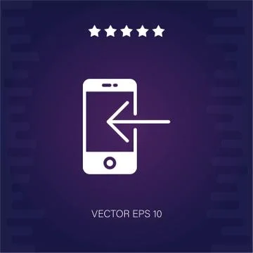 Smartphone vector icon Stock Illustration