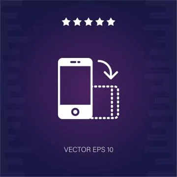 Smartphone vector icon Stock Illustration