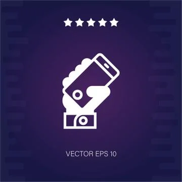 Smartphone vector icon Stock Illustration