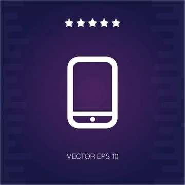 Smartphone vector icon Stock Illustration
