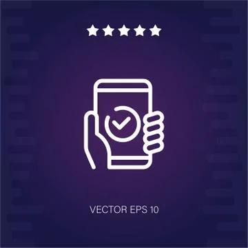 Smartphone vector icon Stock Illustration