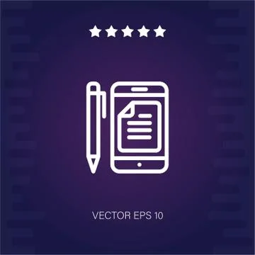 Smartphone vector icon Stock Illustration