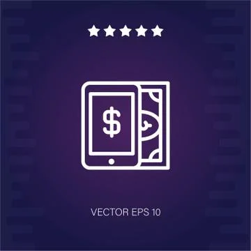 Smartphone vector icon Stock Illustration