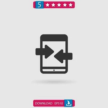 Smartphone vector icon Stock Illustration