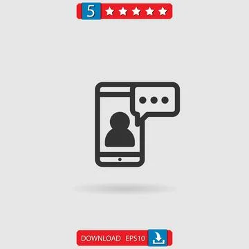 Smartphone vector icon Stock Illustration