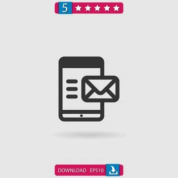 Smartphone vector icon Stock Illustration