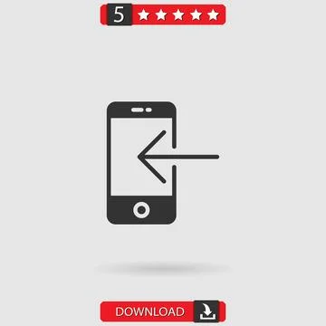 Smartphone vector icon Stock Illustration