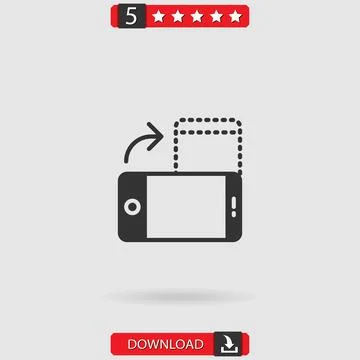 Smartphone vector icon Stock Illustration