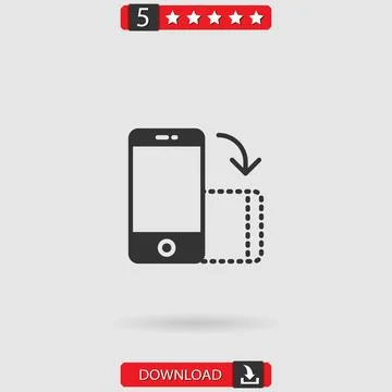 Smartphone vector icon Illustrazione stock