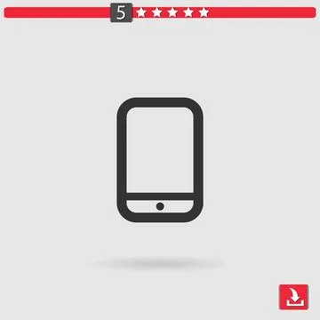 Smartphone vector icon Stock Illustration