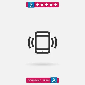 Smartphone vector icon Stock Illustration