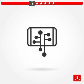Smartphone vector icon Stock Illustration