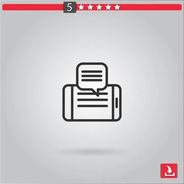 Smartphone vector icon Stock Illustration