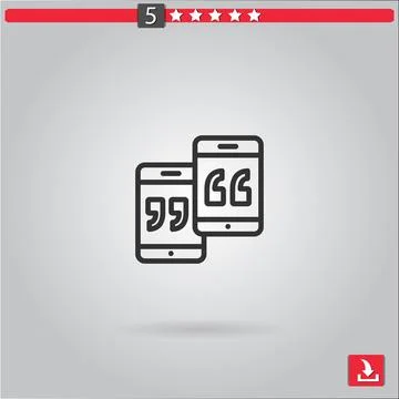 Smartphone vector icon Stock Illustration