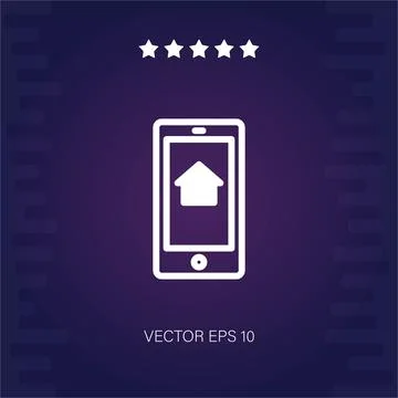 Smartphone vector icon Stock Illustration