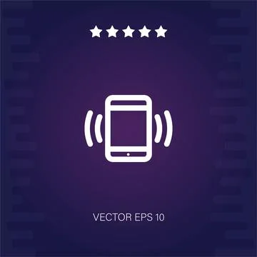 Smartphone vector icon Illustrazione stock