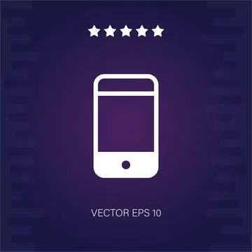 Smartphone vector icon Stock Illustration