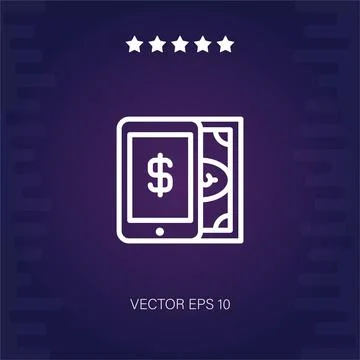 Smartphone vector icon Illustrazione stock