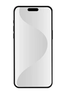 Smartphone vector illustration. Smartphone set. A phone with a screen. Stock Illustration