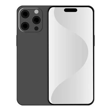 Smartphone vector illustration. Smartphone set. A phone with a screen. Stock Illustration