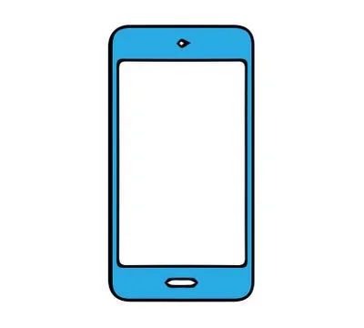 Smartphone vector on white background Stock Illustration