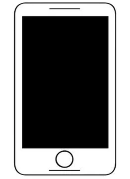 Smartphone vector on white background Stock Illustration