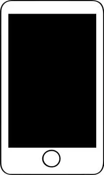 Smartphone vector on white background Stock Illustration