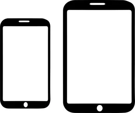 Smartphone vector on white background Stock Illustration