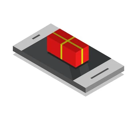 Smartphone in vector on white background Stock Illustration