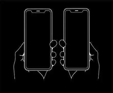 Smartphone vector on white background Stock Illustration