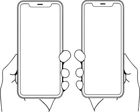 Smartphone vector on white background Stock Illustration