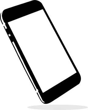 Smartphone vector on white background Stock Illustration