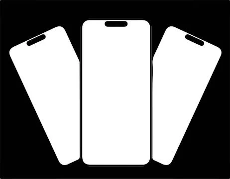 Smartphone vector on white background Stock Illustration