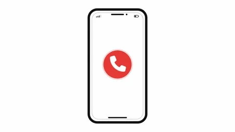 Smartphone vibrating during an incoming call animation. 4K Video stock 344846605