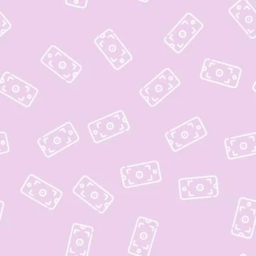 Smartphone viewfinder line vector seamless pattern Stock Illustration