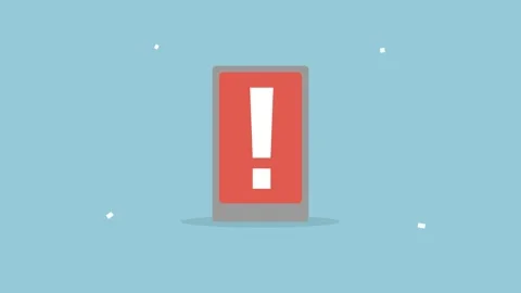 Smartphone with warning cyber security Stock Footage 272578432