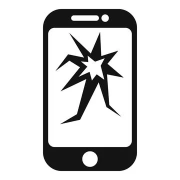 Smartphone waste icon simple vector. Metal trash Stock Illustration