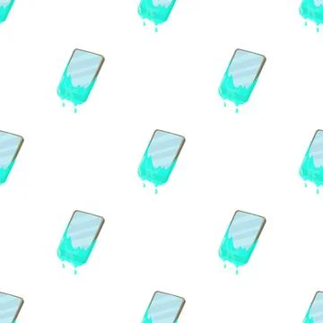 Smartphone in water pattern seamless vector Stock Illustration