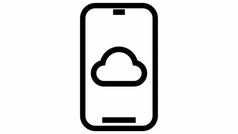 Smartphone weather application - clean and modern weather icon motion design Stock Footage 294972545
