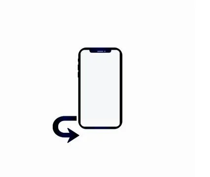 Smartphone web icon and back arrow, home button isolated Stock Illustration