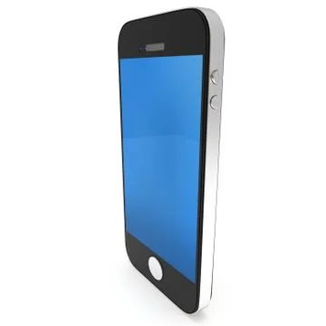 Smartphone on white. Stock Illustration