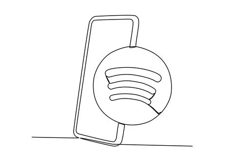A smartphone with a WiFi icon Stock Illustration