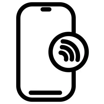 Smartphone Wireless Payment- Mobile Banking App Icon 스톡 일러스트