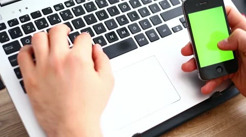 SmartPhonebythePc.mp4 Stock Footage 46265759