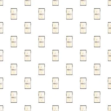 Smartphones displaying audio waveforms creating a seamless pattern 스톡 일러스트