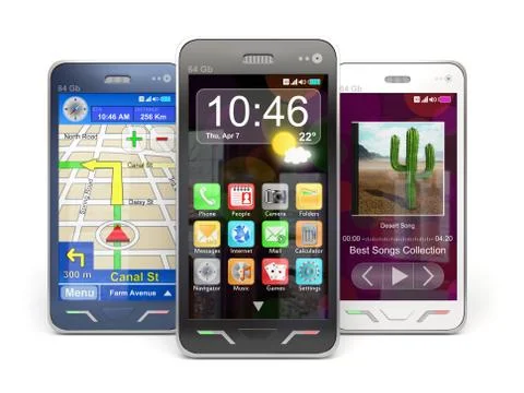 Smartphones Stock Illustration