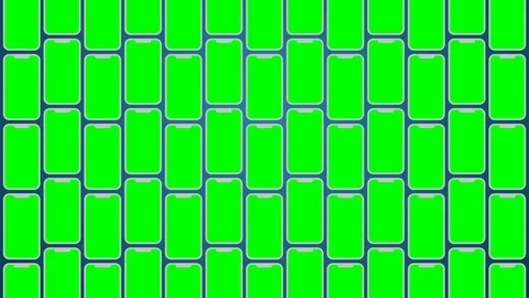 Smartphones pattern greenscreen animated... | Stock Video | Pond5