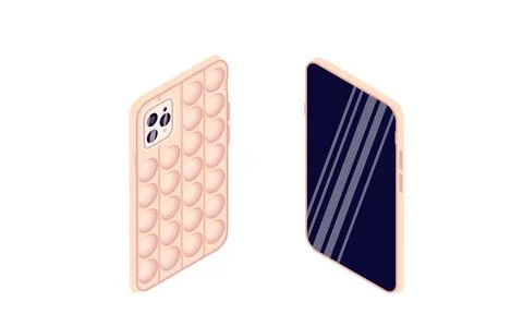 Smartphone,trends, case. Nice color. Isometry Stock Illustration