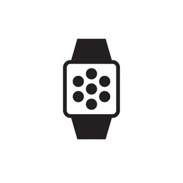 Smartwatch with app menu イラスト素材